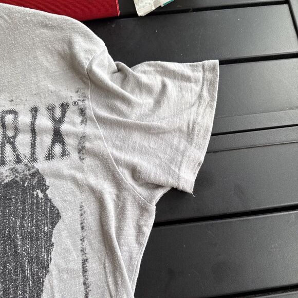 WOMENS Jimi Hendrix Graphic Grey TShirt Sz L  V-Neck Good Used Condition - Picture 5 of 10